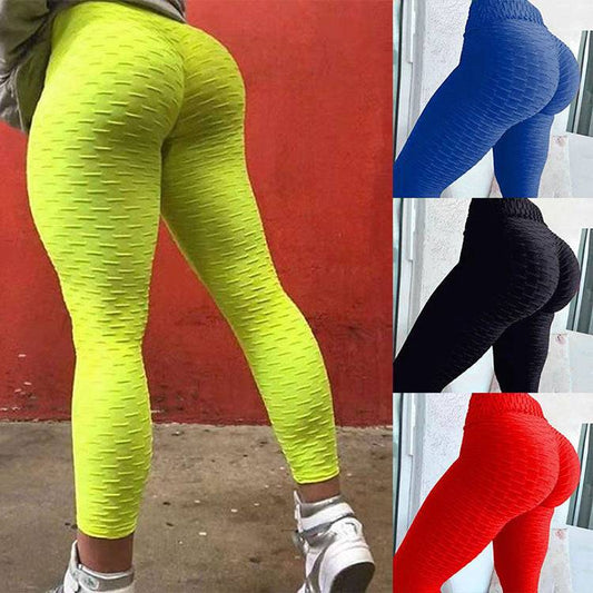 1 pcs Plus Size Butt Lifting Long Fit High Waist Yoga Pants Leggings Women Gym Leggins Bubble Yoga Pants