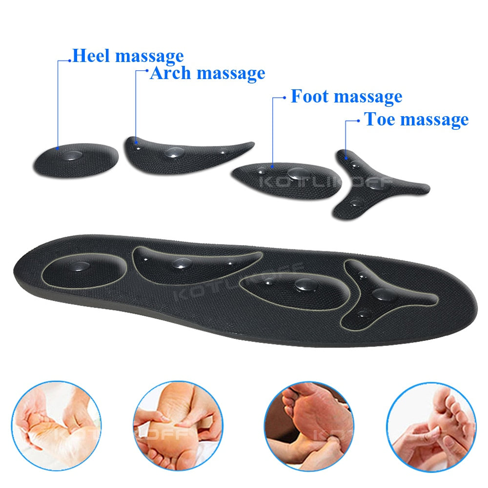 High quality Magnetic Therapy Magnet Massage Insoles Men/ Women Therapy Acupuncture Insoles Magnetic Slimming Massaging Insert