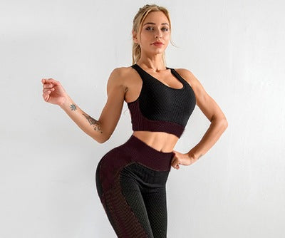 Sport Leggings Set For Women Sports Bra Yoga Plus size Leggings High Waist Women Fitness Workout Clothing Yoga Sets Fitness