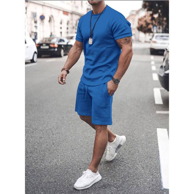 custom men shorts sets customized logo mens matching two piece summer 2 piece short set for men