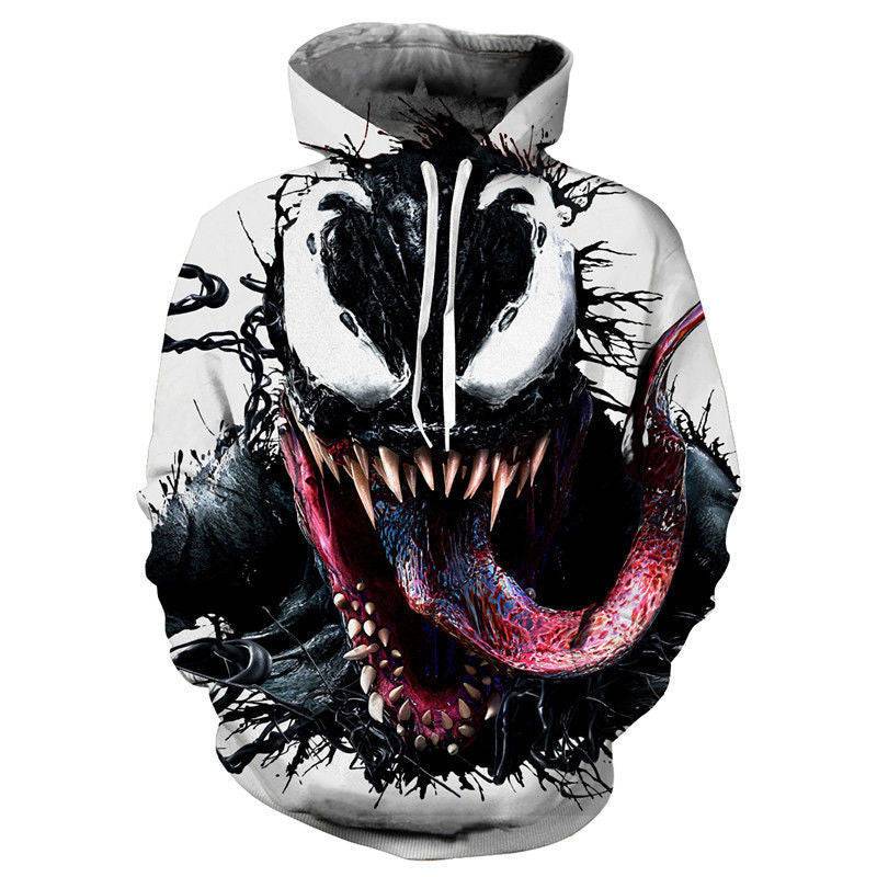 Venom 2  Custom Hoodies Venom Costume Halloween Plus Size Men's Hoodies Blanket Venom Disfraz
