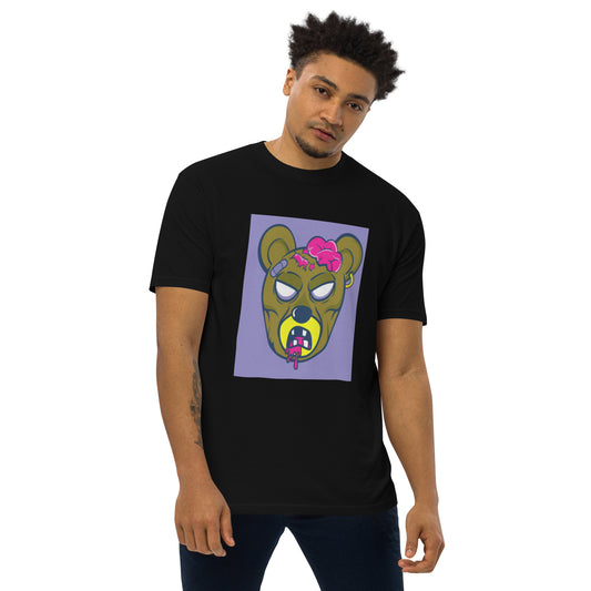 Men’s premium heavyweight tee Zombie Bear